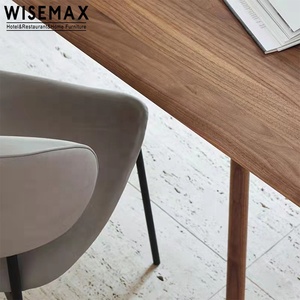 WISEMAX FURNITURE tavolo da pranzo moderno per mobili per la casa imposta semplicità e funzionalità tavolo da pranzo combinato in legno massello - Product Image 5