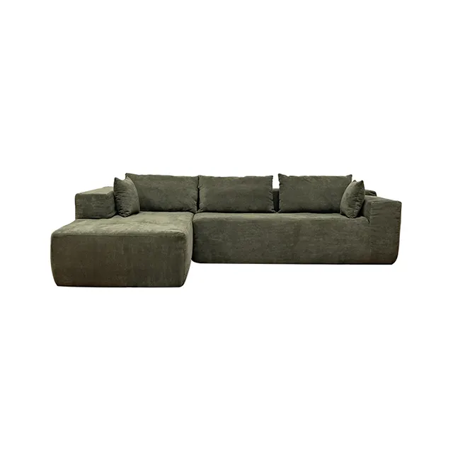 Compression-sealed Vacuum Package Sofa Living Room Furniture Modern Home Fabric Corner Sectional Sofa