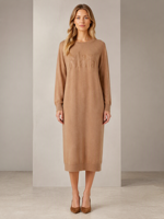 Robe longue en tricot de laine rayée à col roulé, coupe ajustée, respirante, chaude, pull d'hiver pour femmes, style décontracté et urbain