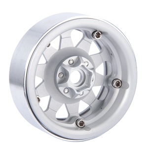 Llanta de rueda de aleación Beadlock de Metal mecanizado de 2,2 \ "para coches Rock Crawler 1/10, piezas de repuesto para Wraith 90018 CC01 F350 <span class=keywords><strong>D90</strong></span> 90034 <span class=keywords><strong>RC</strong></span> - Product Image 3