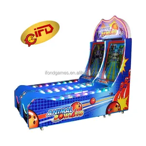 IFD Máquina de juegos de entretenimiento para interiores 2 jugadores Juegos para niños Máquina de soplado Mini bolos