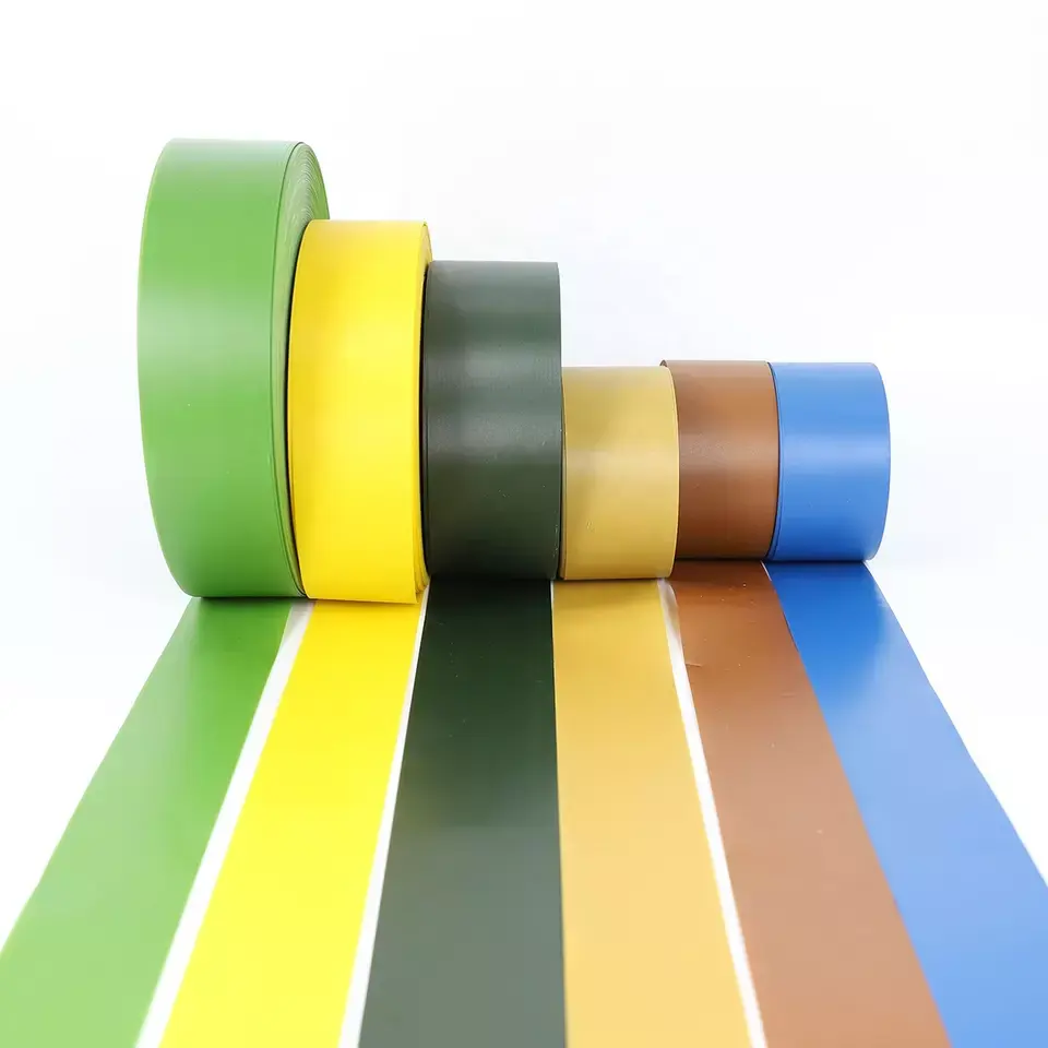Foglio di pellicola in PVC rigido verde flessibile artificiale per foglie di albero di natale