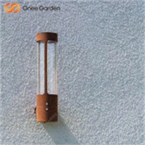 Lumières murales artificielles modernes de luxe en acier Corten énergie solaire finition rouille pour balcon extérieur couloir Villa éclairage d'entrée - Product Image 5