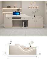 Nouveau 2025 Bureau de Réception Simple Style Peinture pour Salon de Beauté, Magasin de Vêtements, Petite Table de Bar, Caisse Enregistreuse – Personnalisation