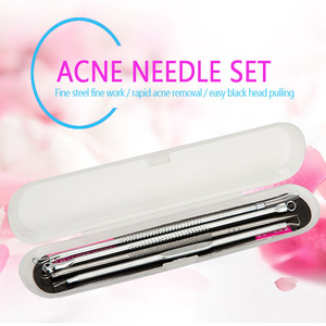 Facial Cleansing <strong>Blackhead</strong> Extraction <strong>Tool</strong> 4Pcs Set Stainless Steel Acne Removal Needle <strong>Blackhead</strong> <strong>Remover</strong> Needle Pore Cleaning - Product Image 6