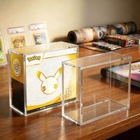Boîte de présentation en acrylique pour Élite Trainer Box 30e anniversaire avec couvercle magnétique robuste, boîte de protection ETB pour Pokémon TCG