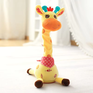 Jirafa Light-Up PP algodón Super suave juguete de peluche <span class=keywords><strong>para</strong></span> niños pequeños regalos <span class=keywords><strong>para</strong></span> bebés cantando baile Animal relleno tiempo de juego <span class=keywords><strong>para</strong></span> niños - Product Image 1