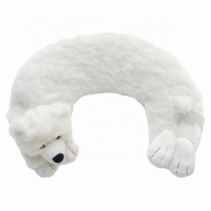 Compresión caliente para microondas, cubierta extraíble húmeda, oso, perro, cerdo, cuello, almohada, envoltura para espalda, almohadilla de calentamiento de animales de peluche ponderada - Product Image 3