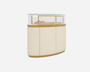 Vitrine ovale de présentation de bijoux LUX, comptoir sur mesure pour l'affichage de bijoux - Product Image 5