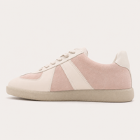 Chaussures de luxe élégantes pour femmes, baskets décontractées de créateur, fabriquées sur mesure par LANCI Factory, en cuir pleine fleur véritable et daim, semelle extérieure en caoutchouc.