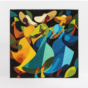 Oem Fabrikant Leverancier Custom Gedrukte Kunst Moderne Abstracte Sparkle Glitter Full Drill Diamond Painting Kits 5d Milieuvriendelijk - Product Image 1