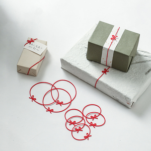 Shimoyama Dễ Thương Gói Quà Tặng Công Cụ Màu Đỏ Đàn Hồi Cao Su <span class=keywords><strong>Bow</strong></span> Ban Nhạc Trang Trí Đẹp Cho Gói Quà Tặng Hộp - Product Image 1