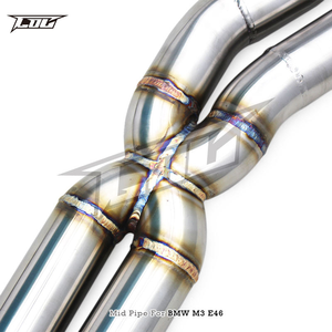Sistema de <span class=keywords><strong>Escape</strong></span> de Competición OEM de Acero Inoxidable de 1.5mm con Tubo Central para <span class=keywords><strong>BMW</strong></span> M3 <span class=keywords><strong>E46</strong></span> L6 3.2L 2000-2006, Tubos en X de Alta Calidad - Product Image 3