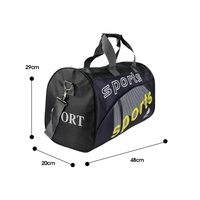 Sac de sport unisexe personnalisé avec logo, fermeture éclair, imperméable, durable, multifonctionnel, pour la salle de sport/les voyages, utilisation en plein air