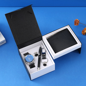 IStapromo Gifts Boutique Gift Set Keychain Cufflinks Large Dial Quartz Watch <b>Pen</b> Set - Product Image 5