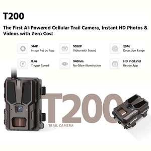 Ngoài Trời Năng Lượng Mặt Trời 4G AI Powered 2K FHD Sống Video Hươu Máy Ảnh Không Có Ánh Sáng Ban Đêm Tầm Nhìn Săn Bắn Đường Mòn Máy Ảnh - Product Image 2