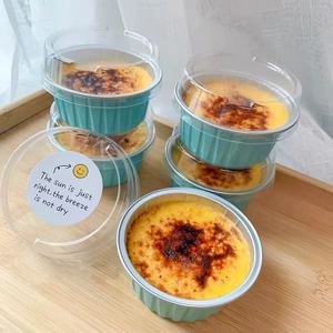 EUSOAR Couvercles jetables pour ramequins Bleu Lac, 60 paquets, 5 oz, en aluminium, <span class=keywords><strong>mini</strong></span> moules à muffins, pour desserts, cheesecakes, crème brûlée - Product Image 1