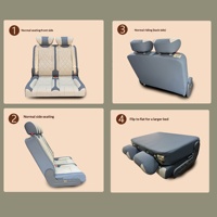 Lit convertible de luxe pour caravane/VR, dossier haut, pliable à l'avant, lit instantané, table relevable, renforcé en acier, OLIVER Fit