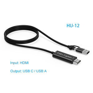 <span class=keywords><strong>Carte</strong></span> <span class=keywords><strong>de</strong></span> Capture vidéo 2 en 1 Type c USB 3.0 C, enregistrement <span class=keywords><strong>de</strong></span> jeu 1080p 60FPS mâle à mâle - Product Image 4