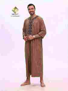 Nouvelle Robe Arabe Haut de Gamme pour Homme 2025 : Matière Douce Anti-Boulochage, Manches Trois-Quarts, Élégante et Lumineuse - Product Image 3