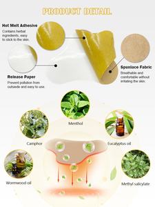 Plester Transdermal ekstrak minyak Wormwood Herbal alami desain baru plester penghangat leher untuk paket nyeri tulang belakang serviks tubuh dewasa - Product Image 5