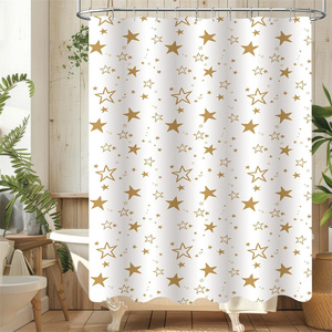 Stella stampata tenda da doccia in poliestere tenda da doccia impermeabile per il <span class=keywords><strong>bagno</strong></span> - Product Image 6