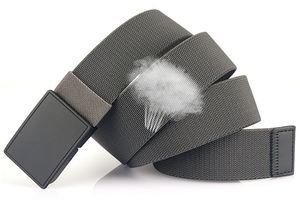 Нейлоновый эластичный повседневный мужской ремень для джинсов для гольфа, тактический модный тканевый ремень с металлической плоской пряжкой - Product Image 6