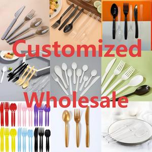 Cuchillo, Tenedor y Cuchara de Plástico Europeos Desechables de 7 Pulgadas, Cuchara y Tenedor de Plástico para Comida Rápida de Estilo Occidental para Llevar - Product Image 5