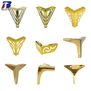 OEM Fabrik Kundenspezifisches Möbelzubehör Metall Eisen Stahl <span class=keywords><strong>Sofa</strong></span> Stützbeine Neue Möbelbeine Gold - Product Image 3