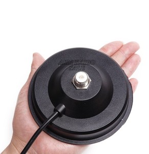 Grande base de montage magnétique, 12 cm avec câble coaxial d'extension de 5 m pour antenne radio mobile Baofeng TYT <span class=keywords><strong>QYT</strong></span> KT-7900D Baojie BJ-218 - Product Image 5