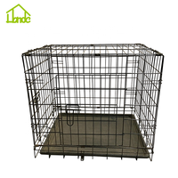 Cage à chien pliable en métal, durable et peu encombrante pour une utilisation en intérieur/extérieur, grande cage pour animaux de compagnie, utilisable dans le salon