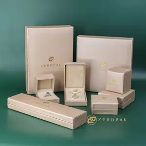 Vente en gros de boîte à bijoux de luxe pour mariage boîte à bijoux personnalisée en cuir PU boîte à bijoux bague boucle d'oreille bracelet boîte à collier boîte à bijoux