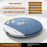 Speaker Mini Ultra-Tipis Nirkabel 5.3 dengan Baterai Terintegrasi, White Noise & Suara Surround 360 untuk Tidur