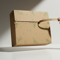 Boîte à bande détachable en papier kraft, emballage personnalisé pour l'expédition en ligne