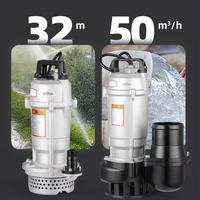 Pompe submersible QDX pour eau propre avec interrupteur à flotteur, moteur entièrement en cuivre, arrêt/démarrage automatique, pompe d'irrigation