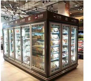 Commercial Vertical <strong>Display</strong> Freezer Fridge Combined Refrigerator 1 2 3 Glass Door Chiller For Beverage Drinks - Product Image 5