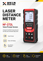 Télémètre laser portatif 80m NF-272L longue portée 635nm étanche IPX4 avec batterie au lithium et précision de mesure +/-1mm