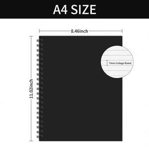 Custom Printing 2024-2025 Rose Gold Foil Spiral <b>Leather</b> Cover Organizer Planner Journal Diary <b>A4</b>/A5 <b>Notebook</b> - Product Image 3