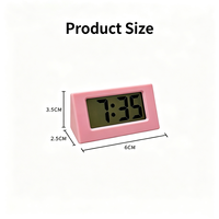 Mini Réveil Numérique LCD de Bureau, Horloge de Chevet avec Fonction Snooze pour Chambre, Bureau, Hôtel, Décoration de Bureau