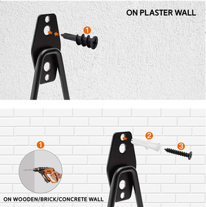 Crochet de rangement mural en forme de L pour Garage, cintre pour vélos, échelles, tuyaux de jardin, outils - Product Image 5