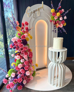 JINDA Event <strong>Decoration</strong> Supplies White <strong>Arch</strong> Backdrop Panel Round <strong>Arch</strong> Backdrop Stand Wedding - Product Image 4