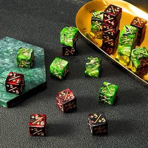 Deskjoy Moderne Witte En Zwarte Acryl Veelvlakkige Dobbelstenen 16Mm D6 Rechte Tellers + 1/+ 1 -1/-1 Voor Tafelspellen - Product Image 1