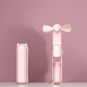 Custom Portable Mini USB Fan Summer Handheld Air Cooler Rechargeable <b>Battery</b> Multiple Colours Car Outdoor Use OEM Installation - Product Image 1