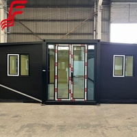 Maison conteneur extensible à faible coût 20ft 40ft, maison conteneur modulaire préfabriquée pliable pour résidence à l'étranger
