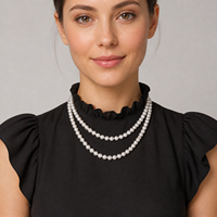 Brins de perles d'eau douce courtes de 8-9 mm, perles à l'éclat intense, idéales pour la fabrication de bijoux faits main, achat en gros