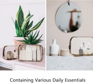 <span class=keywords><strong>Bolsa</strong></span> de Maquillaje Transparente de PVC con Logotipo Personalizado al por Mayor, <span class=keywords><strong>Bolsa</strong></span> de Viaje Informal y Portátil con Cremallera para Productos de Cuidado de la Piel y Artículos de Tocador - Product Image 5