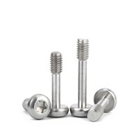 Vis à tête cylindrique Torx DIN en acier inoxydable, semi-captive, diverses tailles M3 M4 M6 M8, à tête ovale (type 'cheese cap'), 25mm-80mm, Grade 10.9 12.9