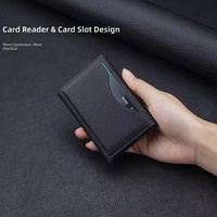 Portefeuille miniature en cuir PU imperméable, porte-cartes, bord cousu, multicolores, pour hommes et femmes, usage quotidien