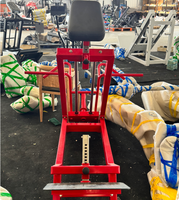 POWER X Machine à Rameur T-Bar à Charge de Plaques pour Usage Commercial en Salle de Sport, avec Support Poitrine Incliné, pour Entraînement du Dos, Équipement de Fitness
