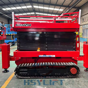 Pabrik grosir 4m-18m Mobile Lift tugas berat 500-3000kg Manual ditarik gunting mengangkat Platform - Product Image 4